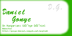 daniel gonye business card